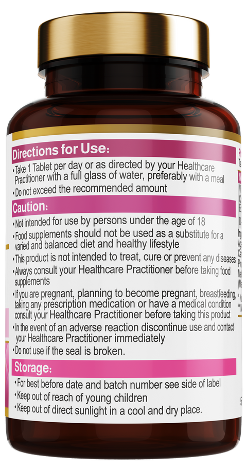 A bottle of cranberry extract with D-Mannose and Vitamin C, supporting urinary tract health, with 60 capsules.