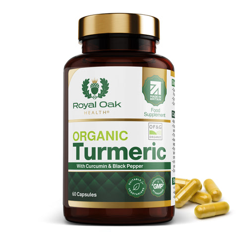 Organic Turmeric, Curcumin & Black Pepper (60 capsules)