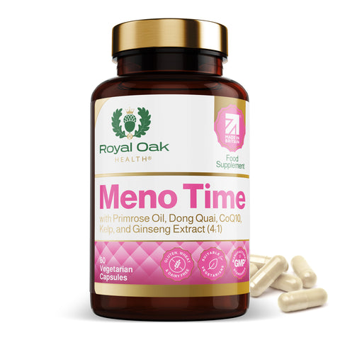 Meno Time with Primrose Oil, Dong Quai, CoQ10.Kelp, and Ginseng Extract (4:1) (60)