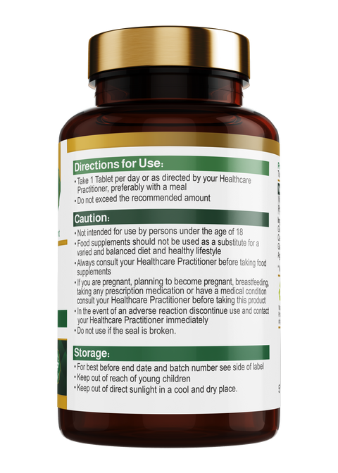 A bottle of probiotic capsules containing 20 billion CFU from 15 different strains, supporting digestive and gut health, with 60 capsules.