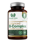 A bottle of vitamin B complex with nicotinamide, supporting energy metabolism and nervous system health, containing 60 capsules.