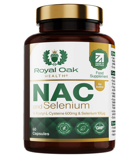 NAC 600mg & Selenium 100ug Capsules (60)