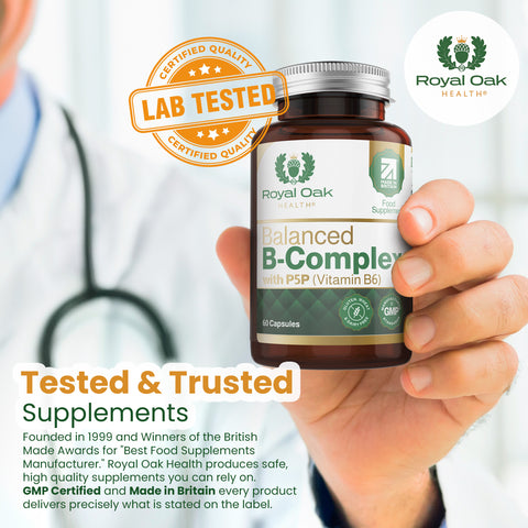Balanced Vitamin B-Complex with P5P (Vitamin B6) (60)