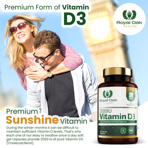 Vitamin D3 2000iu Softgel Capsules (360)