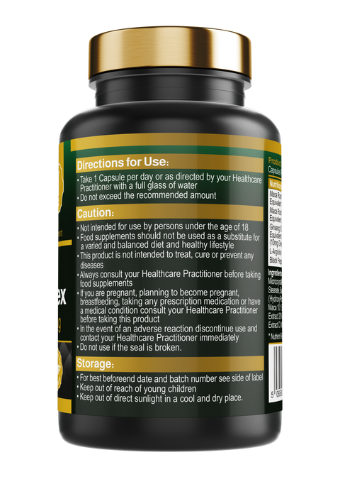 Super Black Maca Root Complex High Strength 5000mg (60)