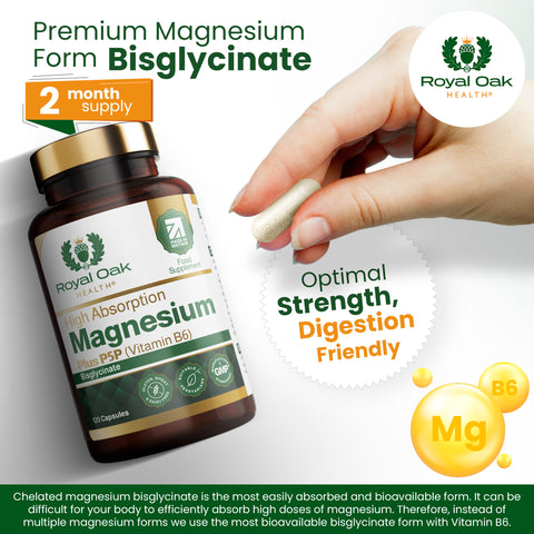 Magnesium plus P5P （Vitamin B6 ）(120)
