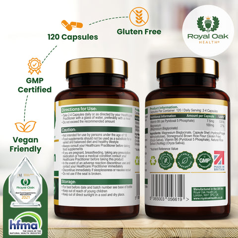 Magnesium plus P5P （Vitamin B6 ）(120)