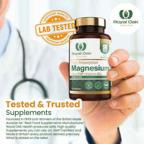 Magnesium plus P5P （Vitamin B6 ）(120)