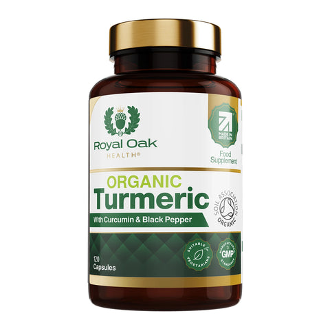 Organic Turmeric with Curcumin & Black Pepper (120 capsules)