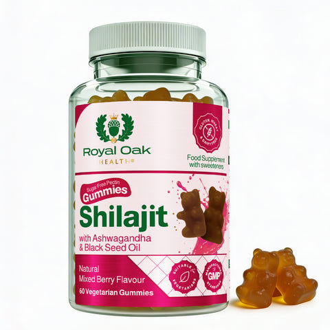 Shilajit with Ashwagandha & Black Seed Oil Gummies (60)