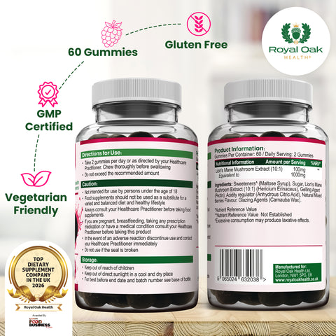 Lion's Mane Mushroom Gummies (60)