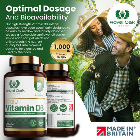 Vitamin D3 1000iu Softgel Capsules (360)