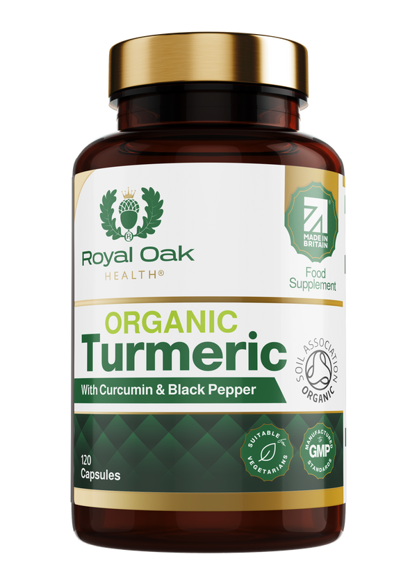 Organic Turmeric with Curcumin & Black Pepper (120 capsules)