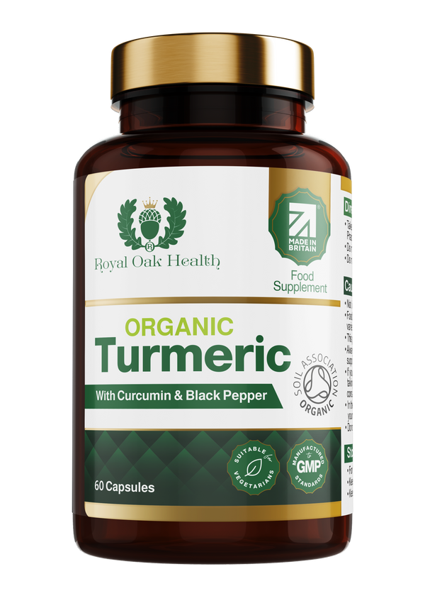 Organic Turmeric, Curcumin & Black Pepper (60 capsules)